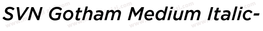 SVN Gotham Medium Italic字体转换